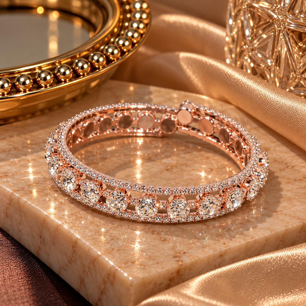 Celeste Crystal Bangle