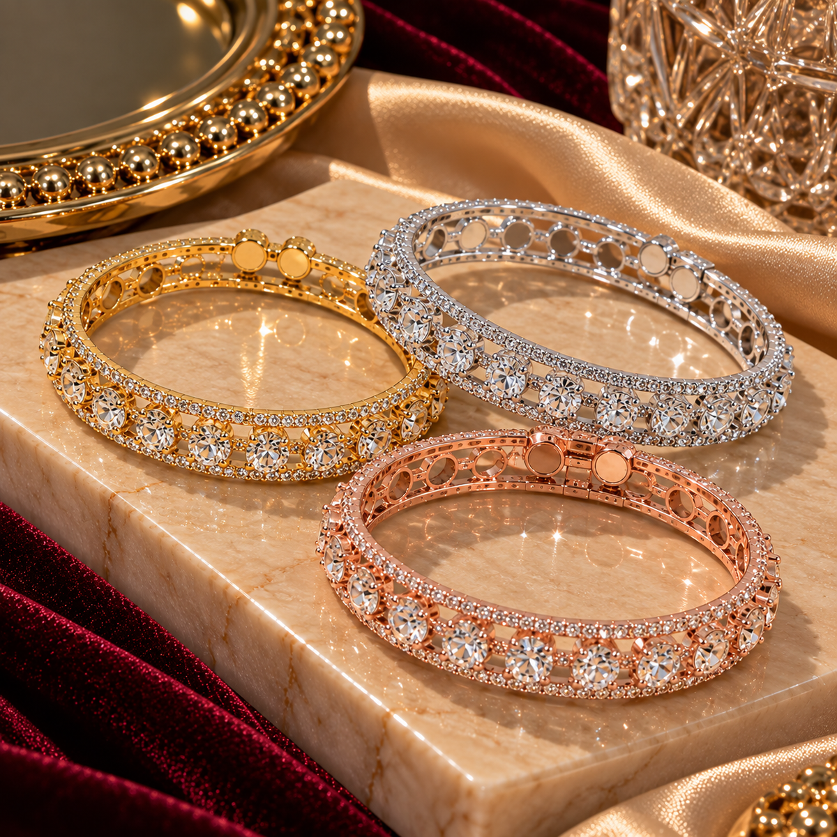 Celeste Crystal Bangle