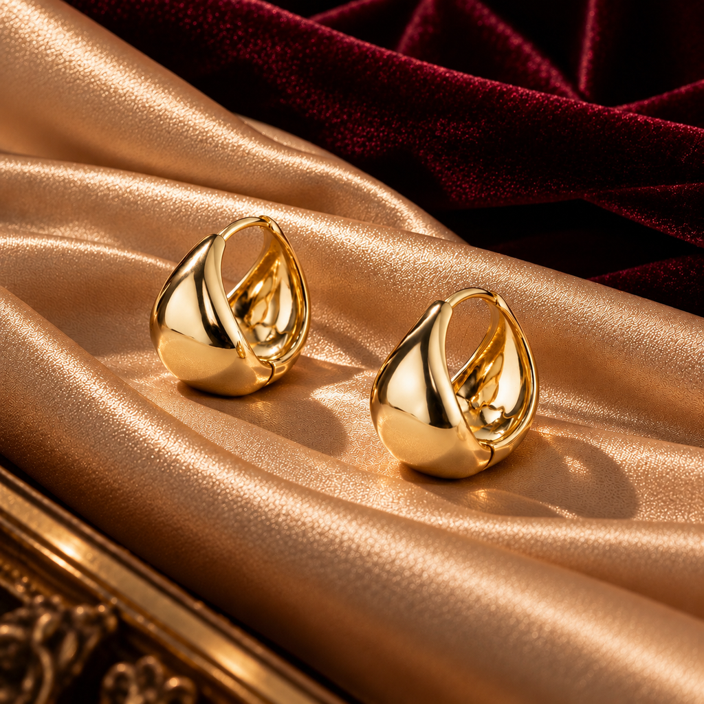 Luna Teardrop Hoops