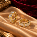 Celeste Zircon Hoops